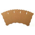 MOQ 500 Brown Kraft Paper Clothing Marking Tag